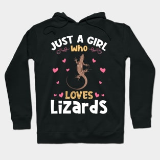 Just a Girl who Loves Lizards Gifts Hoodie